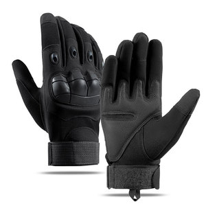 Guantes tácticos de entrenamiento al aire libre para hombre, protección de carcasa blanda, antideslizante, resistente al desgaste, dedo largo, soporte de pantalla táctil, logotipo - Product Image 6