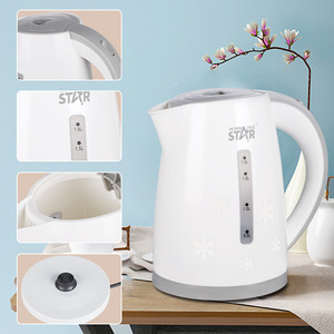 Winning Star Electric Kettle 1.8L White Stainless Steel UK EU Plug Household Use - Product Image 5