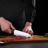 2025 Tendance Produit Cuisine Outils De Coupe Profession Chef Cuisine Couteau Ensemble avec Support De Bloc D'impression