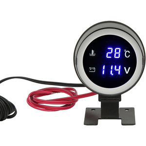 Voltaje de temperatura del agua, medidor de una pieza, pantalla Digital, instrumento de modificación de camión de vehículo de ingeniería automotriz - Product Image 5