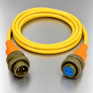 Cable Personalizado de 2 Pines Serie MIL-<span class=keywords><strong>DTL</strong></span>-5015 MS3106-14S-9P Macho a MS3106-14S-9S para Generación de Energía Industrial en Barcos - Product Image 1
