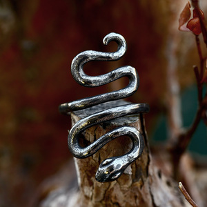 SS8-1245R <span class=keywords><strong>2023</strong></span> nouveauté Punk serpent anneau pour hommes femmes Animal gothique Cool anneau motard bijoux cadeau <span class=keywords><strong>fête</strong></span> - Product Image 4