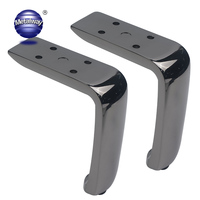 Pieds de canapé robustes en fer épaissi, supports de quincaillerie pour meubles d'extérieur, armoires de salle de bain, tables basses, pieds de lit angulaires solides