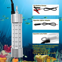 Lámpara de Pesca Sumergible de Alta Luminosidad de 150 W, Luz LED Verde de 20000 Lúmenes, 12 V, 24 V, 220 V, Clasificación IP68, para Pesca Submarina