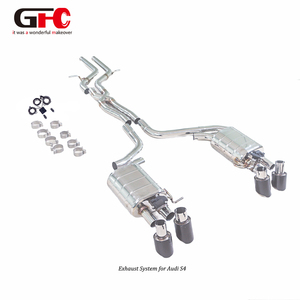 Système d'échappement Catback SUS304 pour Audi <span class=keywords><strong>S4</strong></span> <span class=keywords><strong>B8</strong></span> <span class=keywords><strong>B8</strong></span>.<span class=keywords><strong>5</strong></span> 3.0T, silencieux automobile, tuyau d'échappement - Product Image 1