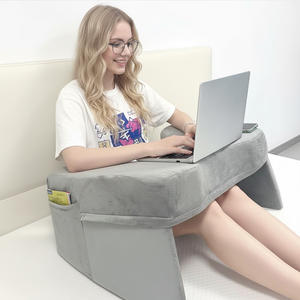 Grande Cuscino da Lettura in Memory Foam con Portabicchieri e Tasca, Comodo Poggiabraccio per Gaming, Letto, Divano, Auto - Product Image 1