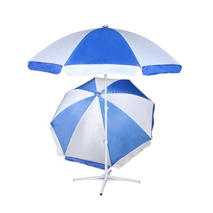 Beach <b>Umbrella</b> 3M Polyester Manual Outdoor Sun Shade Strong <b>Windproof</b> Sand Beach Use - Product Image 5