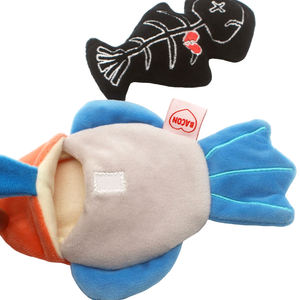 Simüle balık kemik kedi eğlence ses oyuncak yaratıcı <span class=keywords><strong>Pet</strong></span> interaktif oyuncak bebek - Product Image 4
