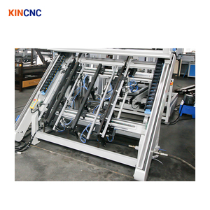 Macchina Automatica KINCNC per la Produzione di <span class=keywords><strong>Pallet</strong></span> <span class=keywords><strong>in</strong></span> <span class=keywords><strong>Legno</strong></span>, Controllo PLC, Pressa Idraulica, Funzionamento Touch Screen, Dimensioni Personalizzabili - Product Image 4
