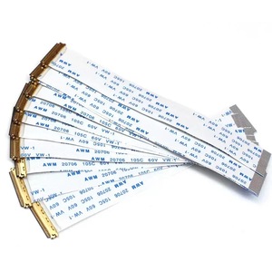Câble plat flexible FPC FFC personnalisé, pas de 0,5 mm / 1,0 mm, 4/6/8/10/12/14/16/18/20/22 broches, fil FPC FFC pour écran LCD - Product Image 1