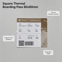 Papier thermique offset de haute qualité pour impression couleur personnalisée, carton couché, carte d'embarquement pour aéroport, voyage aérien, compagnie aérienne