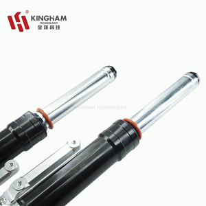โช้คอัพ KINGHAM CNC สำหรับมอเตอร์ไซค์ โช้คอัพหน้าสำหรับ YAMAHA <span class=keywords><strong>NMAX</strong></span> ระบบกันสะเทือนมอเตอร์ไซค์ อะลูมิเนียมแบบกำหนดเอง OEM - Product Image 3