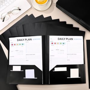 Cartella in Plastica con 2 Tasche 11 X 9 Pollici, Cartella Portadocumenti Resistente per Fogli Formato Letter, Confezione Multipla per Scuola, Ufficio, Casa - Product Image 4