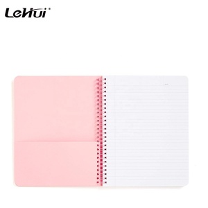 Alta calidad 160 páginas forradas 9X7 pulgadas colorido borrador en bruto Mini cuaderno espiral con bolsillos para la escuela y los viajes - Product Image 3