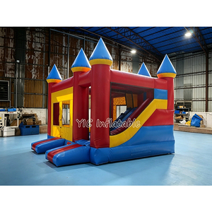 <span class=keywords><strong>Castillo</strong></span> Inflable con Tobogán, Brincolín Comercial con Combinación de Tobogán para Negocios de Alquiler, Duradero - Product Image 2