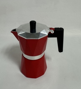 Thiết kế độc đáo hình dạng kim cương của nhãn hiệu Stovetop Espresso cà phê <span class=keywords><strong>Maker</strong></span> 3/6 ly, kim loại nhôm Moka nồi cafetera cho thị trường Châu Âu - Product Image 4
