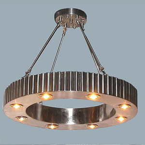 Décoration Suspendus Lumières Moderne Hôtel Rond Led Lustre Simple Anneau Forme Pendentif Lumière - Product Image 4