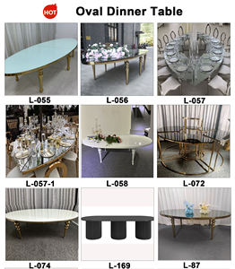 Centre de table de mariage de luxe LISSE Table en métal de mariage avec décoration de mariage en verre trempé - Product Image 3