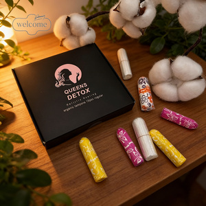 Produits en gros en vrac Chine Marque privée Fournisseur de tampons et serviettes hygiéniques biologiques <span class=keywords><strong>sans</strong></span> produits chimiques Tampons <span class=keywords><strong>sans</strong></span> applicateur - Product Image 3