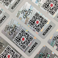 Autocollants de sécurité holographiques personnalisés avec logo privé, imperméables, adhésifs, publicitaires, avec code QR