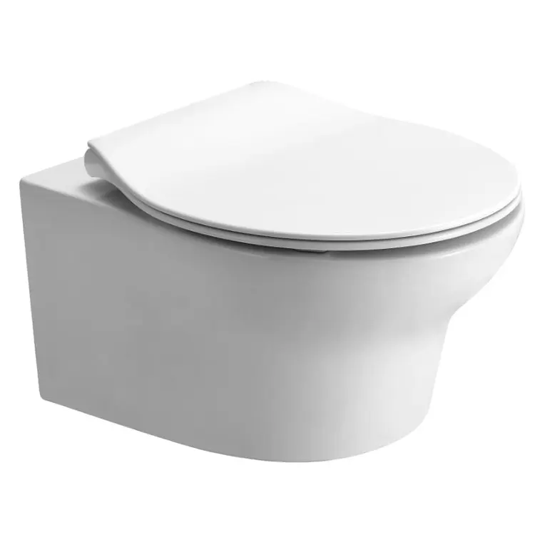 Hot Sale Gute Qualität Sanitär artikel Wasser zeichen Dual Flush Wc Keramik Back To Wall Wandbehang Toilette mit randlosen CE-Zertifizierung