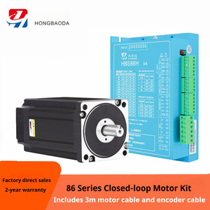 มอเตอร์สเต็ปเปอร์แบบวงปิด <span class=keywords><strong>86HB250</strong></span>-118B ขนาด 86 มม. แรงบิด 8.5 นิวตัน กระแสไฟ 5.0 แอมป์ ไฮบริด แรงบิดสูง สำหรับงานหนัก อุตสาหกรรมอัตโนมัติ NEMA34 DC24V 1.8 IP20 - Product Image 2