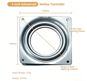 4 Inch Iron Full Ball Bearing Modern <b>Swivel</b> Plate Lazy Susan 360 Degree Free Spin Living Room Dining Furniture Hardware - Product Image 2