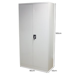 Armoire métallique verrouillable pour usage de bureau avec système d'étagères réglables à 5 niveaux - Product Image 4