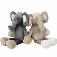 Peluche éléphant mignonne en polyester et coton PP, poupée de confort pour enfants, cadeau d'anniversaire pour petite amie, décoration d'intérieur, 11cm-30cm