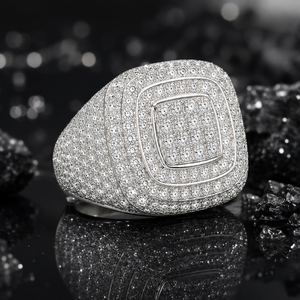 Anello da Uomo Classico con Contrasto di Colore, Elegante Anello alla Moda per Uso Quotidiano, Regalo per Feste, Accessorio - Product Image 3