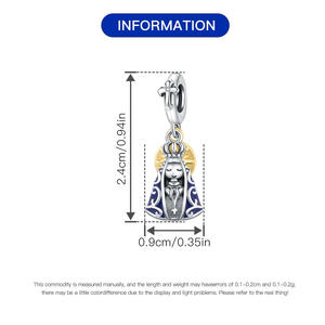 Colgante de la Virgen María, pulsera original de alta gama para bricolaje, collar, accesorio, colgante al por mayor, para hombres y mujeres - Product Image 3