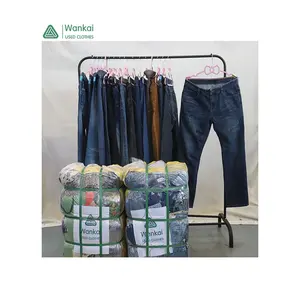 CwanCkai Wholesale New Fashionable Jeans Men Used, Hot Selling Bale Supplier Second Hand A Grade Jeans For Men