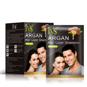<span class=keywords><strong>Couleur</strong></span> de cheveux professionnelle, Oem Odm, étiquette privée, personnalisé, votre marque, huile d'argan, teinture de cheveux noire, shampoing, Sachet - Product Image 1
