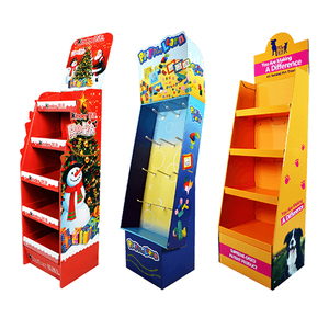 Custom paper rack carton stand display retail funko pop cardboard store chocolate candy food cardboard pallet display stand