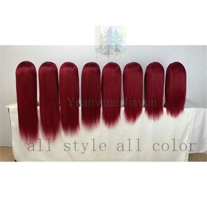 Perruque Bob <span class=keywords><strong>Carré</strong></span> Colorée Lace Frontale Brésilienne sans Colle de 8 Pouces en <span class=keywords><strong>Cheveux</strong></span> Humains Péruviens pour Femmes Noires - Product Image 3