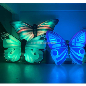 ปีกผีเสื้อเป่าลมมีไฟ LED สำหรับตกแต่งงานปาร์ตี้ในไนท์คลับ - Product Image 2