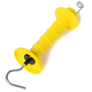 L'animal isolé jaune de pâturage de bétail a facilement assemblé les poignées électriques de porte de ressort de barrière avec le crochet - Product Image 4