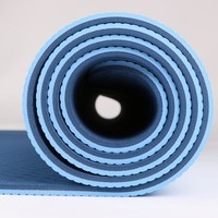 Ecológico logotipo personalizado precio bajo al por mayor Pilates Mat antideslizante Fitness ejercicio TPE Yoga Mat alta densidad grueso Extra grueso