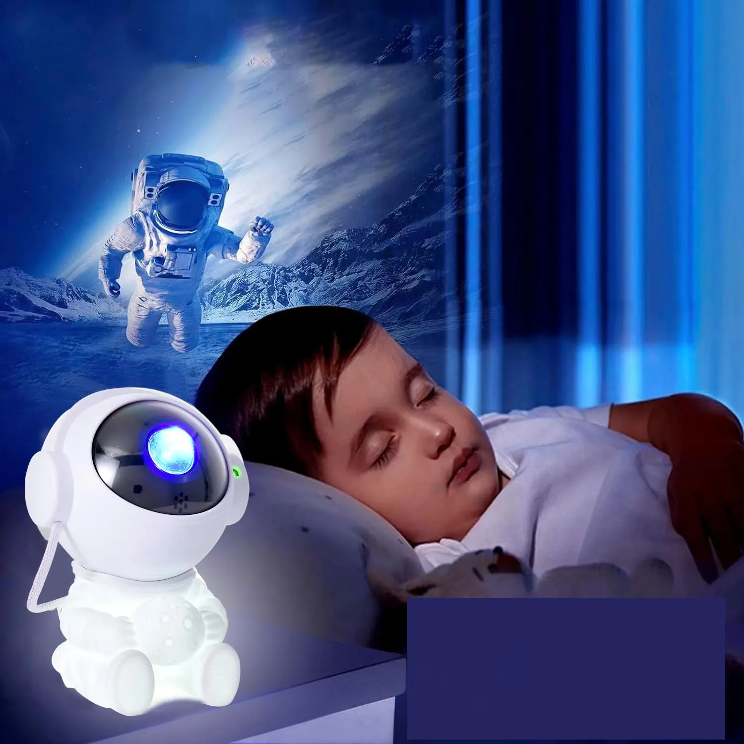 Детский проектор звездный свет 2-в-1 астронавт Туманность проектор с лунным ночным светом галактика Рождественский подарок украшение для вечеринки