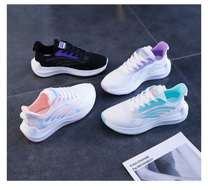 Chaussures de sport d'été pour femmes nouvelle Surface en maille respirante légère semelle souple décontracté mode marche Style chaussures de course - Product Image 6