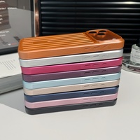 Coque de téléphone mate texturée antidérapante avec rayures verticales 3D pour iPhone, design intégral 2-en-1 en TPU + PC résistant aux chutes
