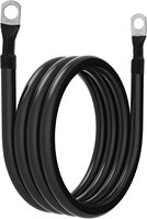 Cables de Inversor de Batería de Cobre Puro de 4AWG, Aptos para Automóviles, Sistemas Solares, Embarcaciones Marinas, Autocaravanas y Motocicletas