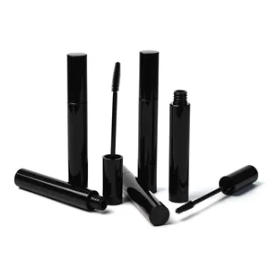 Custom vuoto lucidalabbra trasparente tubo di plastica Mascara con tappo contenitore di plastica tubo con pennello occhio ciglia pennello bottiglia