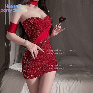 Vestido de Cosplay de Conejita Elegante HESPER Princess con Tirantes Gratis, Lentejuelas de Terciopelo Sexy para Niñas, Vestido de Navidad - Product Image 3