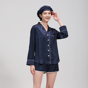 <span class=keywords><strong>Pigiama</strong></span> a maniche lunghe in seta da 19 Momme all'ingrosso Set <span class=keywords><strong>pigiama</strong></span> in seta di gelso da <span class=keywords><strong>donna</strong></span> - Product Image 4