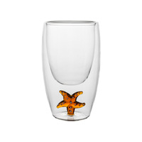 Chopes à bière en verre borosilicate personnalisées, design classique, structure à double couche, paille rabattable, cadeaux de fête pour la maison