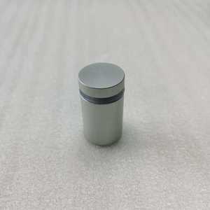 Entretoises publicitaires en aluminium massif couleur argent sablé, entretoises noires pour panneaux, vis de fixation pour verre, clous pour miroirs, quincaillerie de fixation pour panneaux d'affichage - Product Image 4