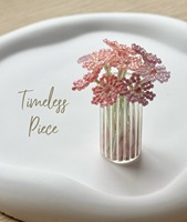 Mini bouquet de fleurs fait main, breloque de sac pour événements créatifs, cadeaux de Noël et du Nouvel An, accessoires souvenirs, vente en gros pour boutiques