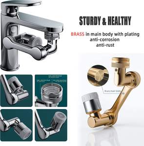 Extensor de Grifo Giratorio para Cocina y Baño, de Zinc, Plástico y Latón, con Rotación de 720, 1080 y 1440 Grados, Brazo Robótico Universal - Product Image 6