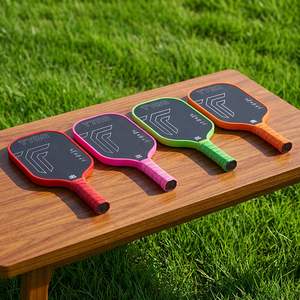 Racchetta da Pickleball Portatile per Bambini in Fibra di Carbonio Grezza T700 Termoformata con Anima a Nido d'Ape, Approvata USAPA, Spessore 16mm - Set - Product Image 1